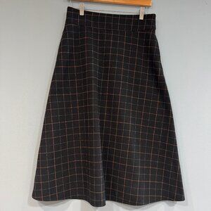 My Essential Wardrobe A-Line Plaid Wool Skirt Size 8 (US)/ Size 38 (EU)